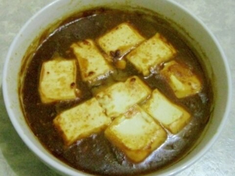 レンジでOk　カレー豆腐